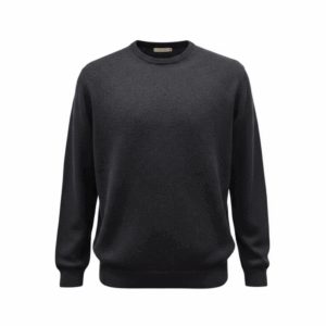 Maglia girocollo in 100% puro cashmere – filato Loro Piana®, produzione Carlo Alberto Taglie Grandi Milano