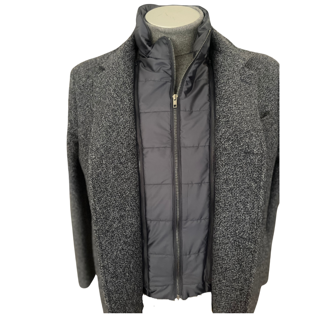 Baronetto Carlo Alberto Milano in Avio e Grigio con Paravento Staccabile Made in Italy - immagine 3