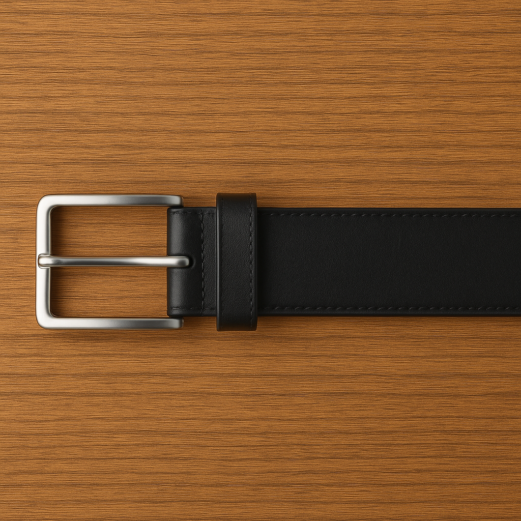 Cintura Classica in Pelle – Made in Italy Carlo Alberto taglie grandi - immagine 2