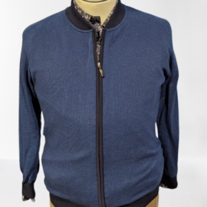 Maglia Puro Cotone full zip made in Italy