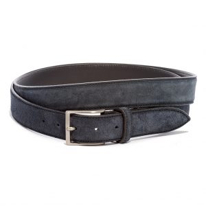 Cintura in Pelle Scamosciata – Taglia Unica 175 cm (Regolabile)  Carlo Alberto Taglie Grandi – Made in Italy