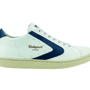 valsport-Sneakers vera pelle baffo blu Made in Italy