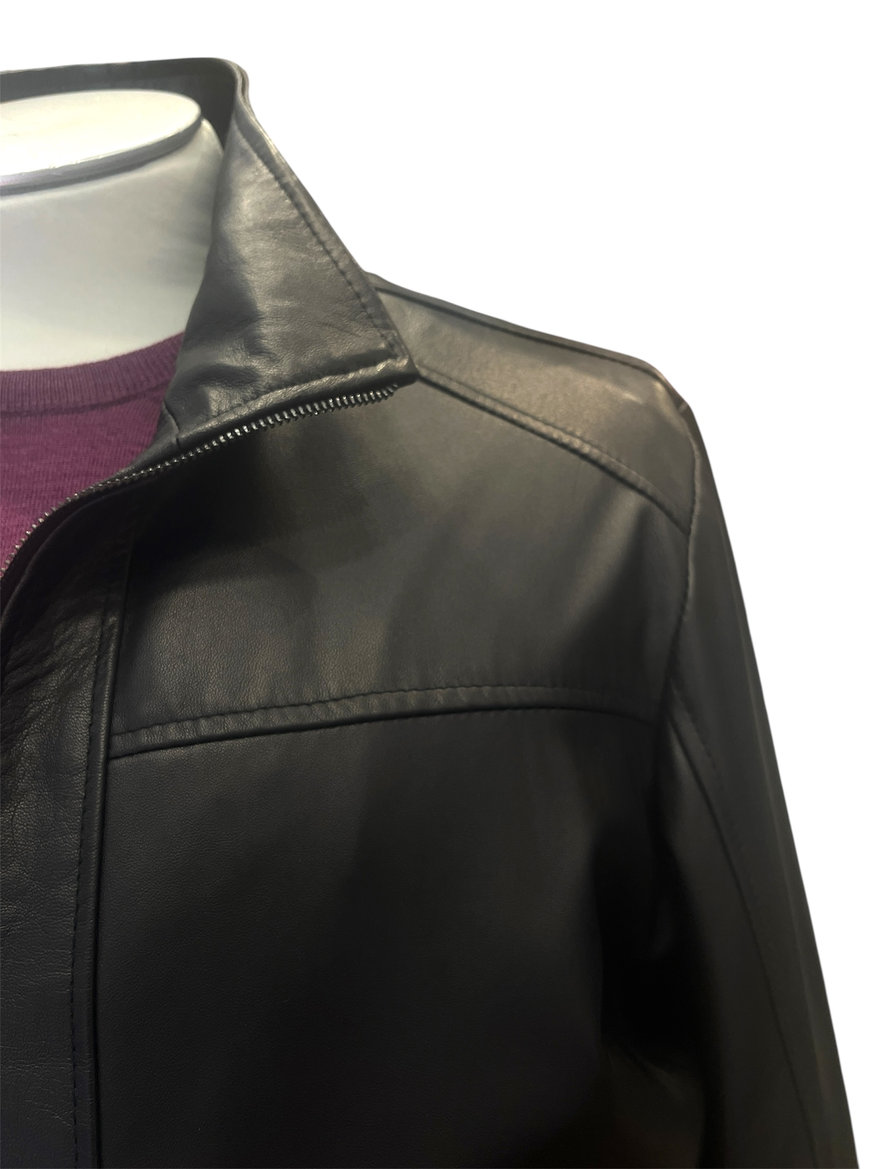 🔹 Giubbino in Pelle di Nappa Morbida – Made in Italy - immagine 3