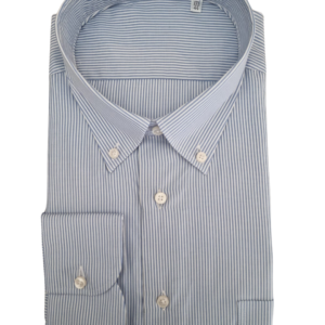 Camicia puro cotone bastoncino azzurro-brand Carlo Alberto Milano