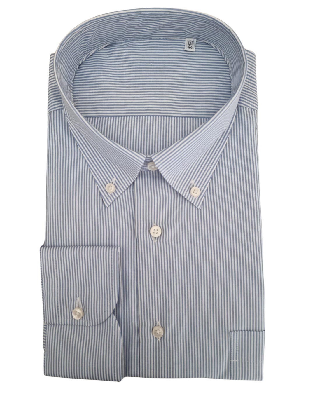 Camicia puro cotone bastoncino azzurro-brand Carlo Alberto Milano