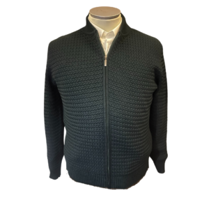 Maglia Full Zip Lavorata Jacquard Made in Italy – Carlo Alberto Milano