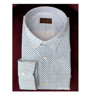 Camicia fantasia blu Carlo alberto taglie grandi