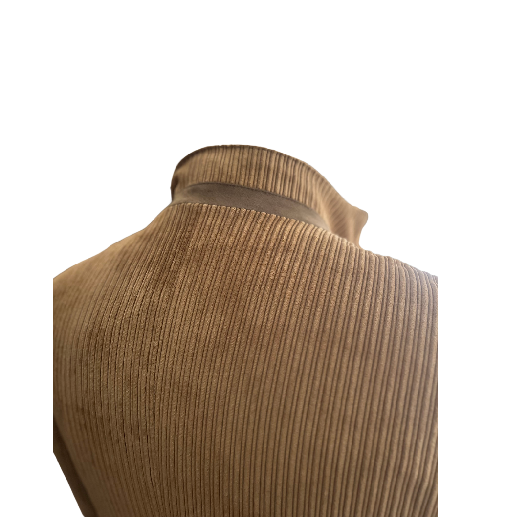 Giacca in Velluto Roccia con Paravento Staccabile - Brand Carlo Alberto taglie grandi Milano - immagine 4