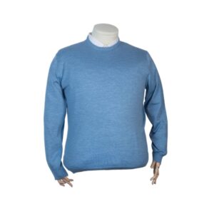 Maglia girocollo in merino extra fine Made in Italy