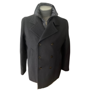 Peacoat Carlo Alberto taglie grandi Milano con Paravento Staccabile Made in Italy